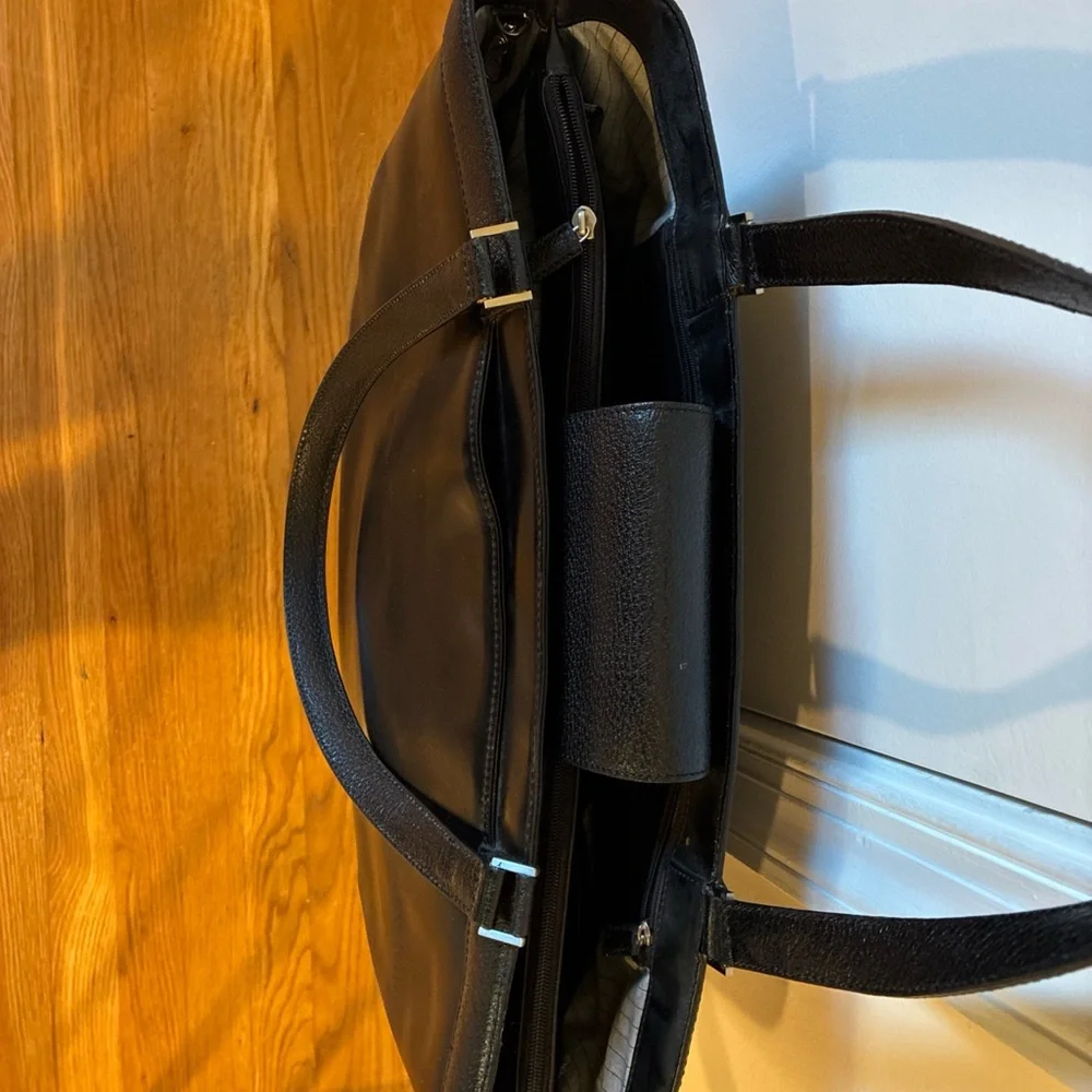 Hartmann large leather, black tote bag - Picture 2 of 8